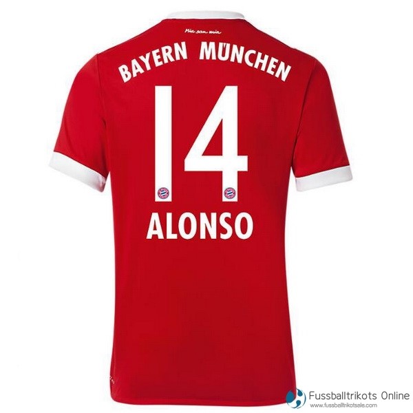 Bayern München Trikot Heim Alonso 2017-18 Fussballtrikots Günstig
